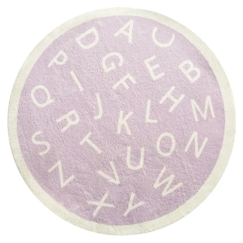 tapis alphabet rond 80cm