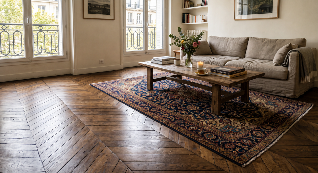 Tapis et parquet ancien : comment sublimer un sol de caractère sans l'abîmer