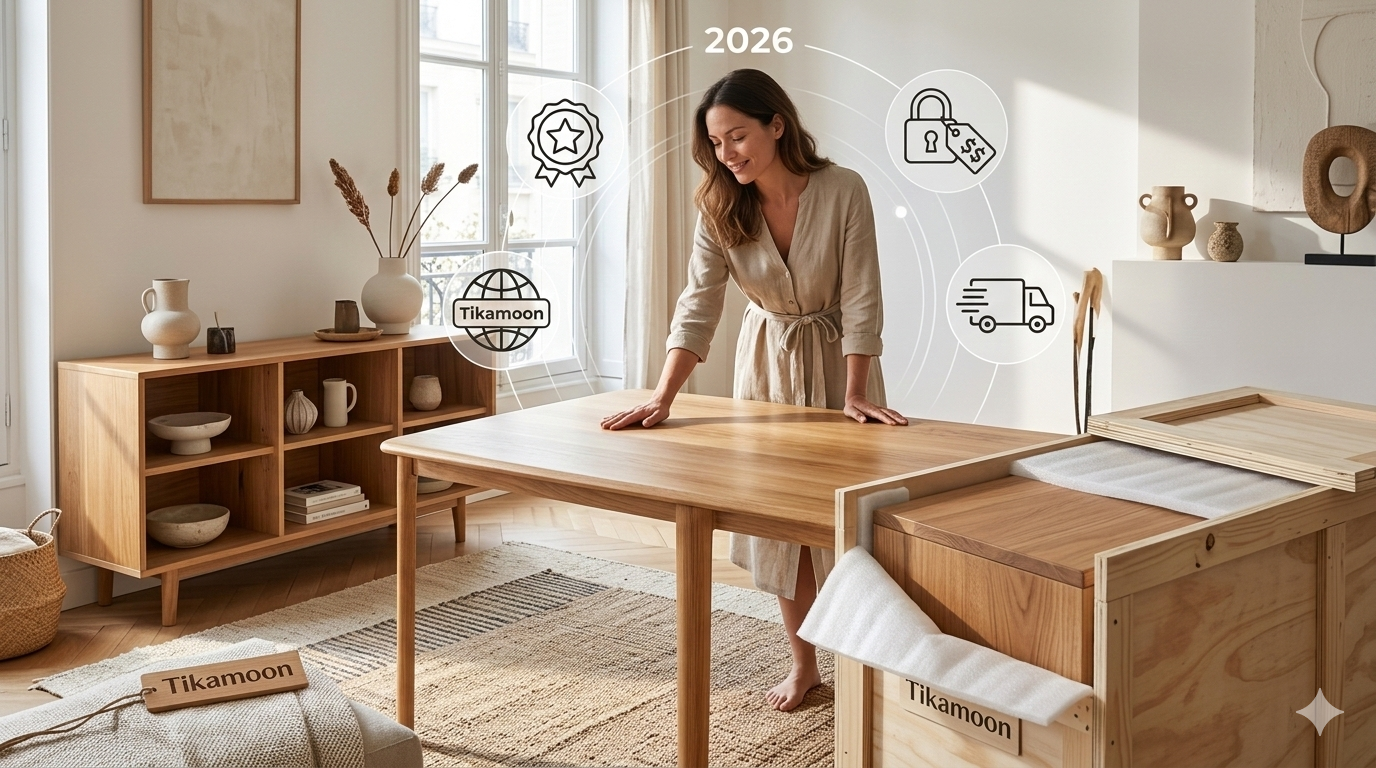 Tikamoon avis 2026 : meubles en bois massif, prix, qualité et livraison