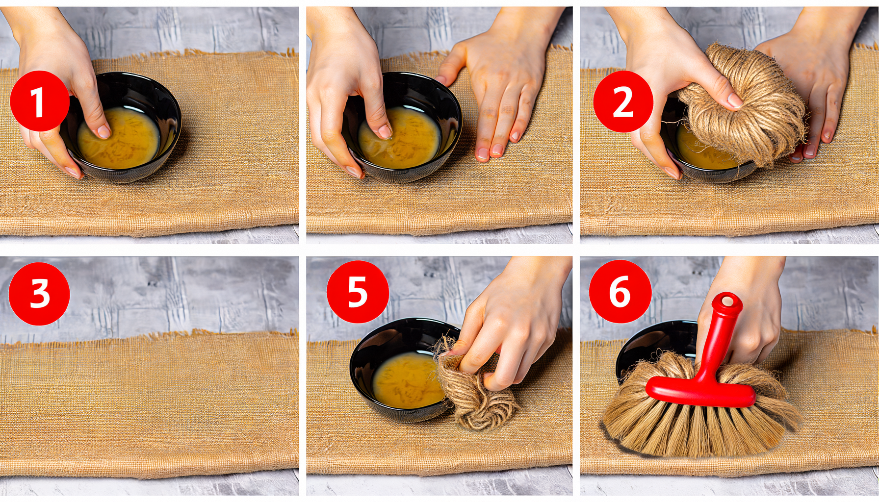 Comment enlever les taches sur du jute naturel ?