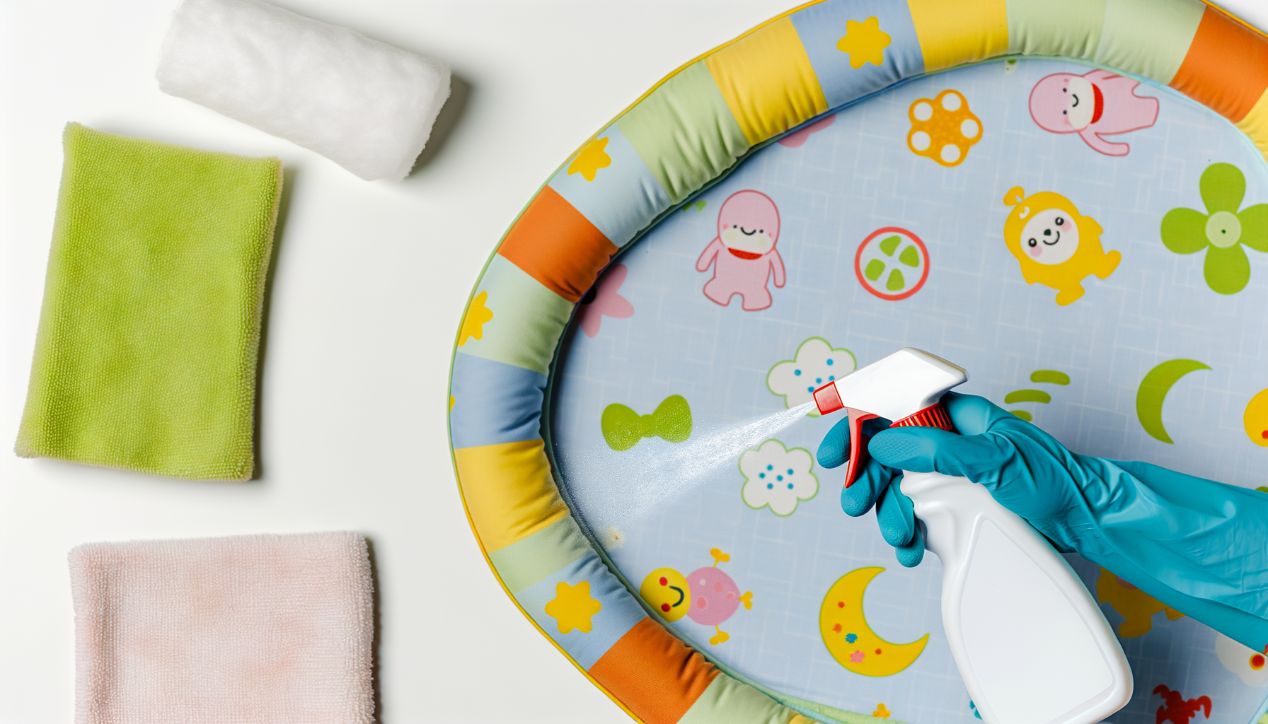 Comment désinfecter un tapis de bébé ?