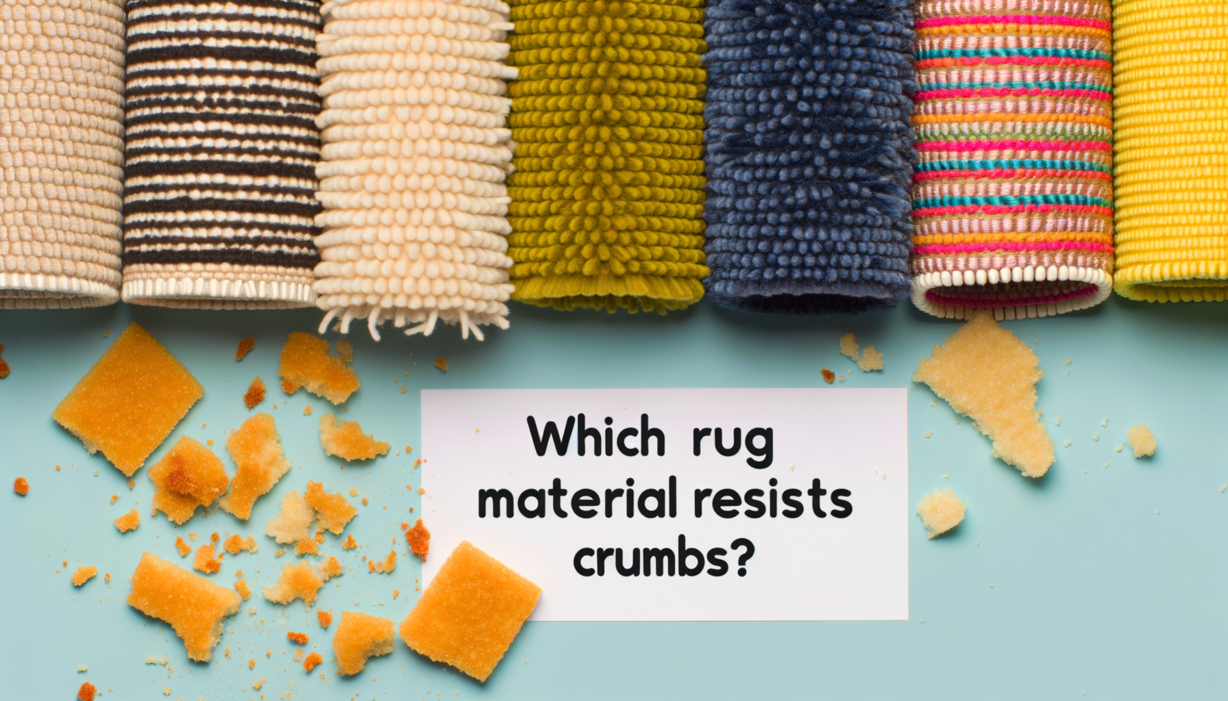 Quelle matière de tapis résiste aux miettes ?