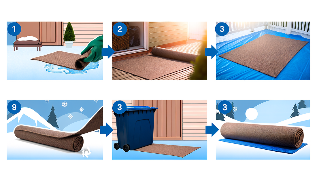 Comment ranger son tapis d'extérieur en hiver ?