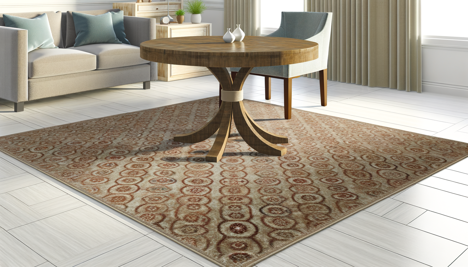 Quel tapis pour une table ronde ?