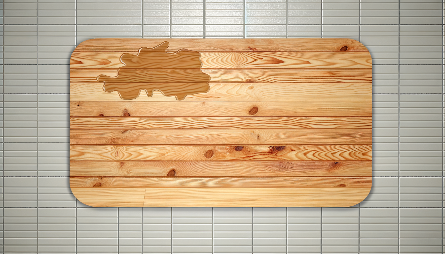 Un tapis de bain en bois est-il glissant ?