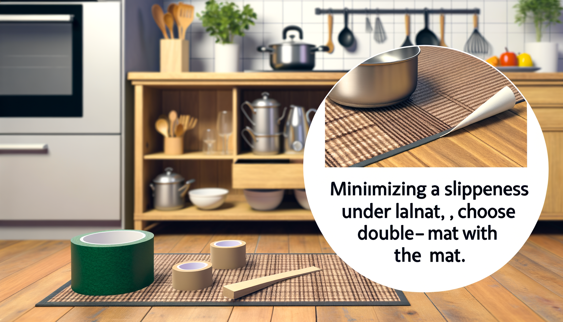 Comment éviter qu'un tapis de cuisine ne glisse ?