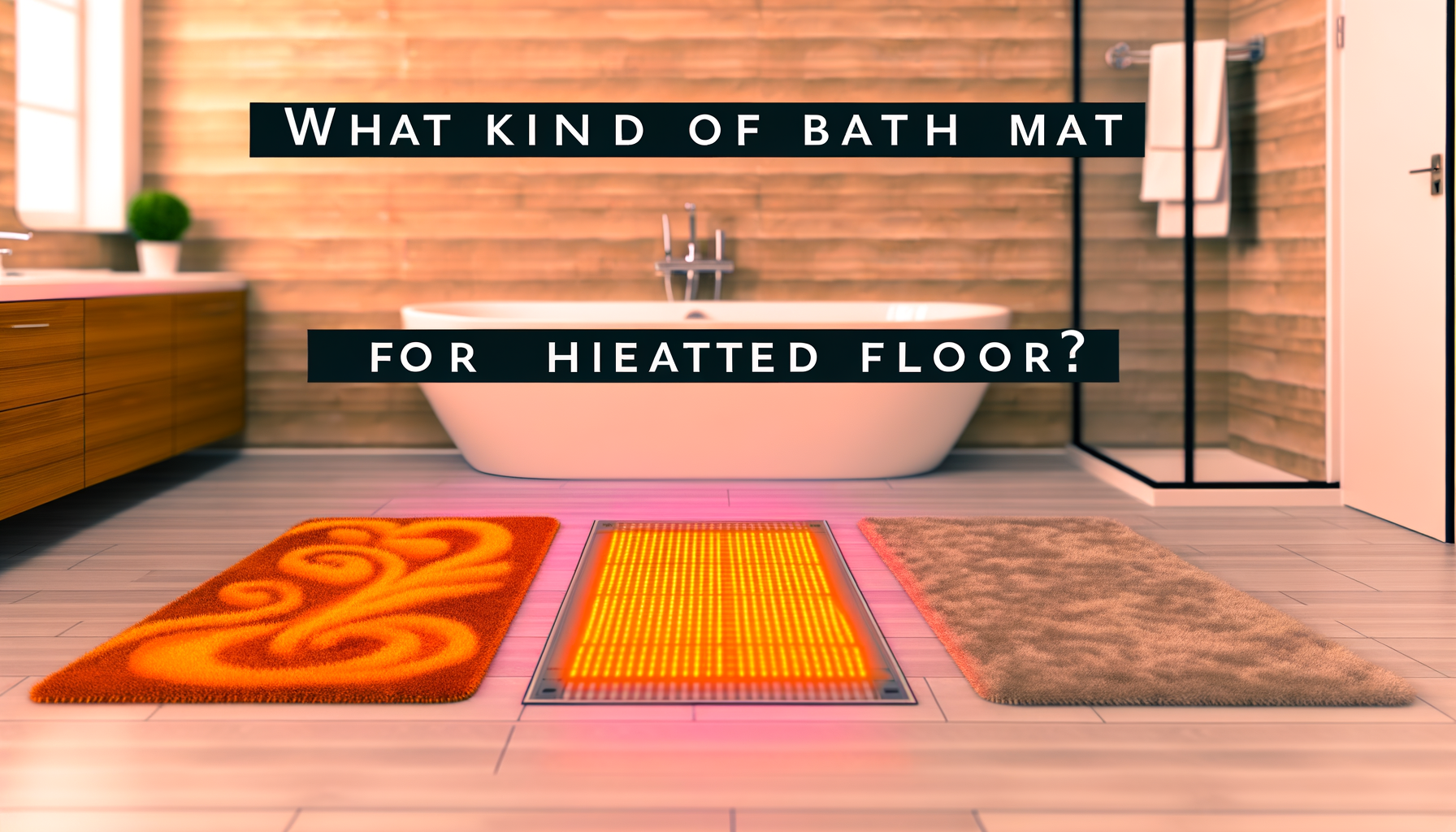 Quel tapis de bain pour un sol chauffant ?
