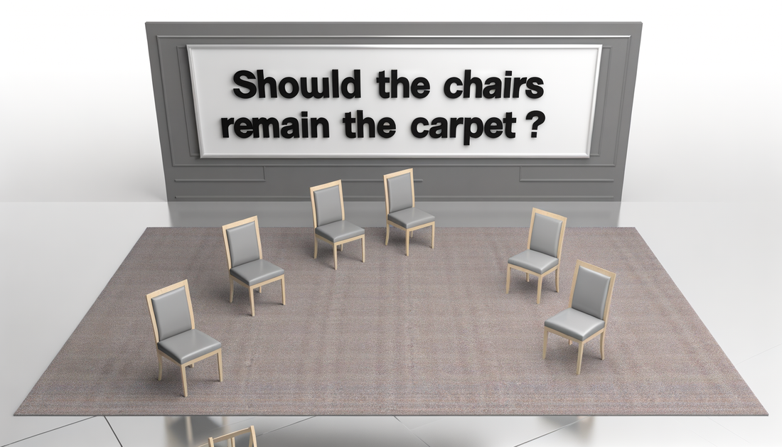 Faut-il que les chaises restent sur le tapis ?