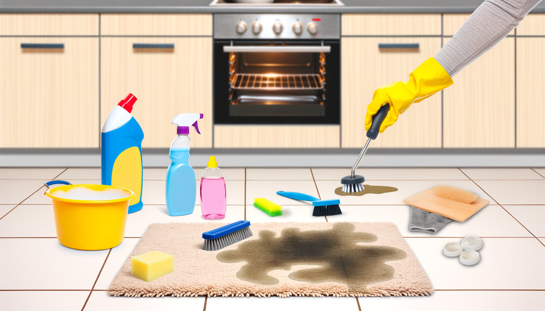 Comment nettoyer un tapis de cuisine gras ?