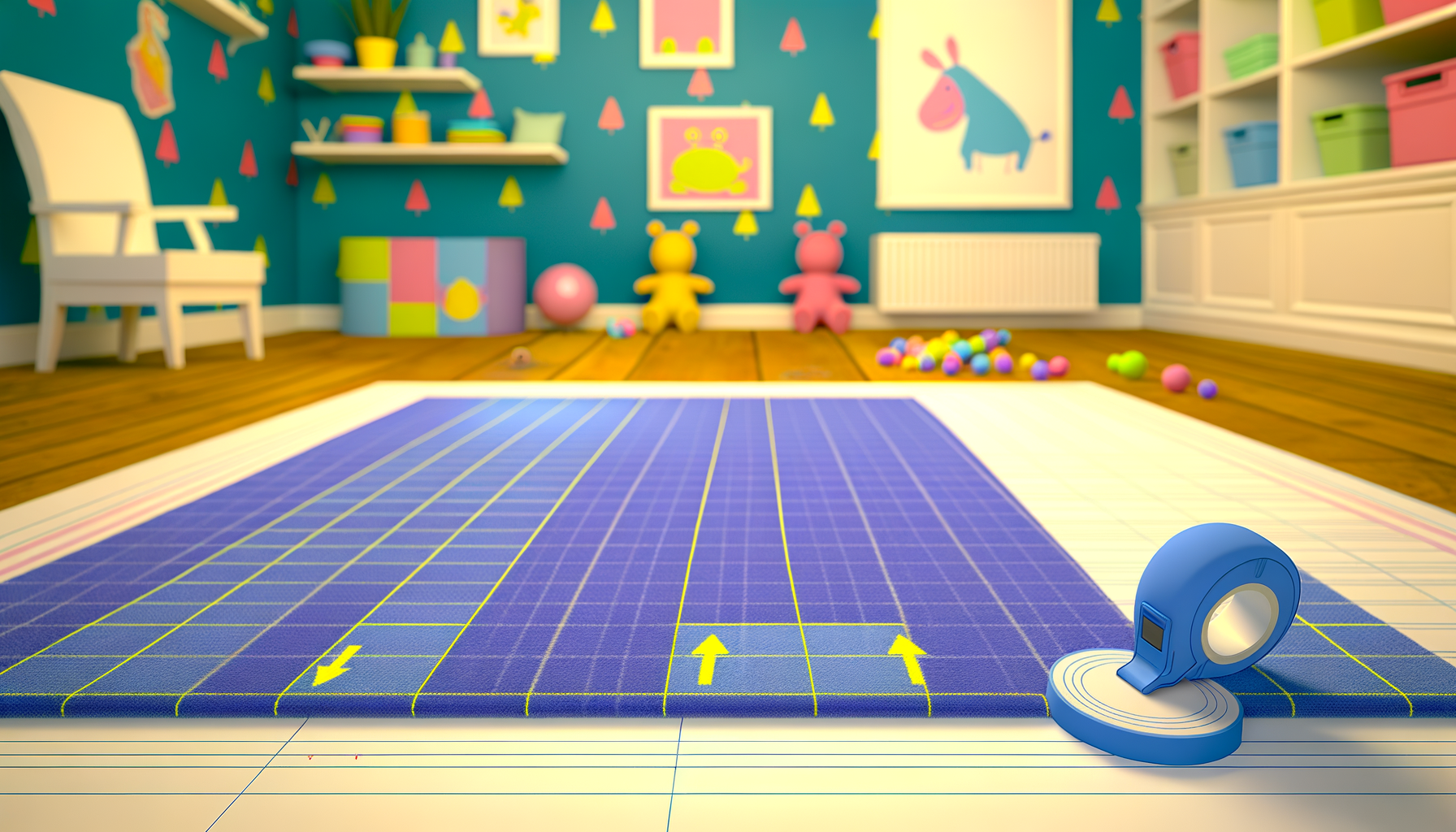 Comment fixer un tapis au sol (sécurité enfant) ?