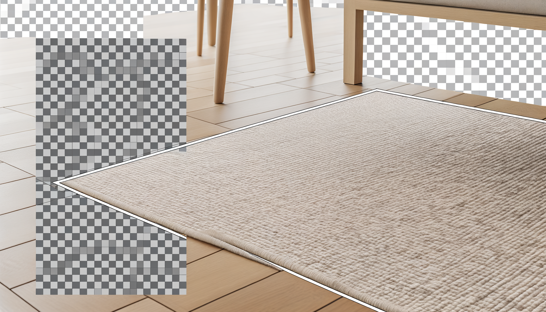 Peut-on mettre un tapis clair sous la table ?