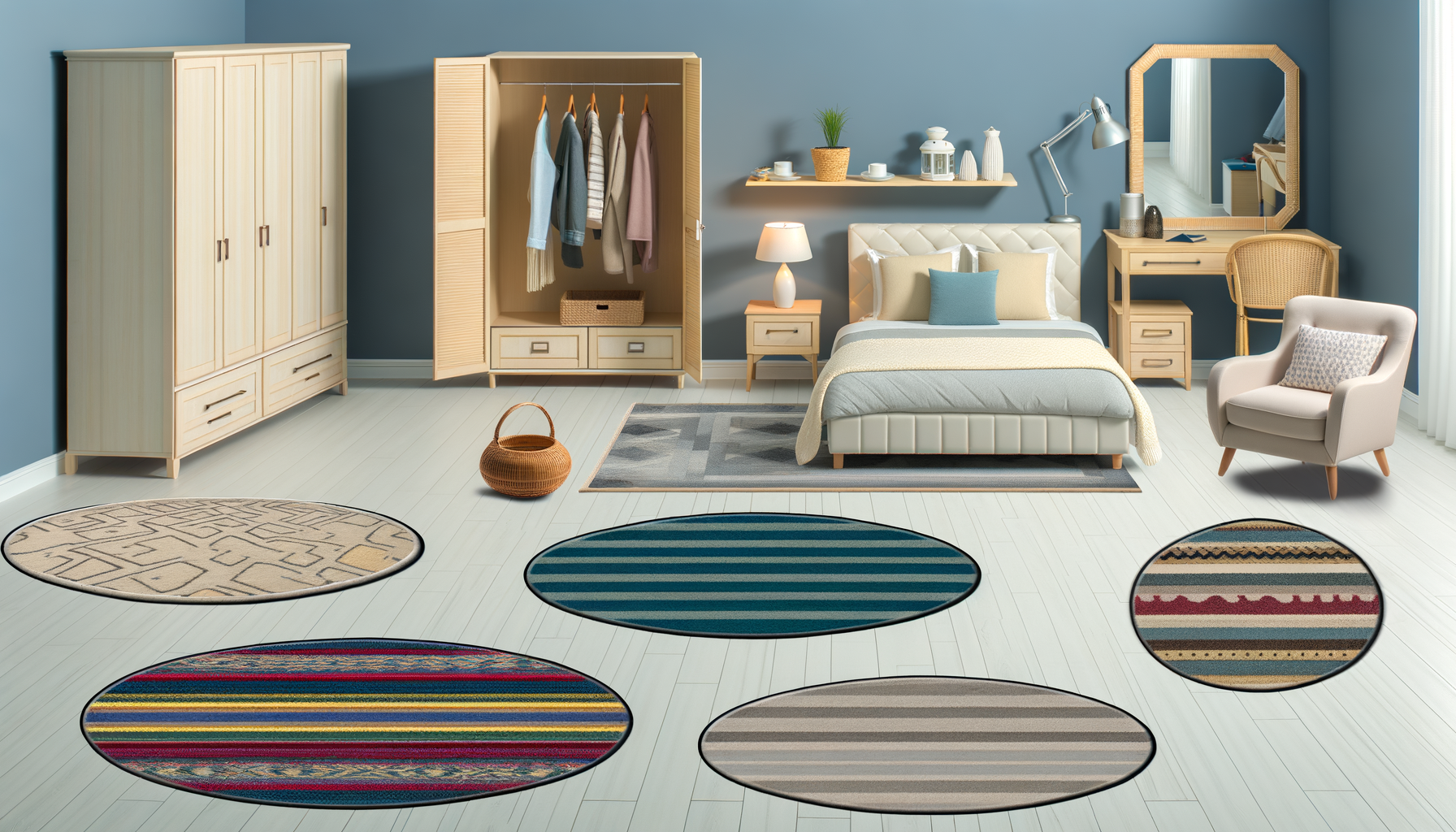 Où placer un tapis dans une chambre adulte ?