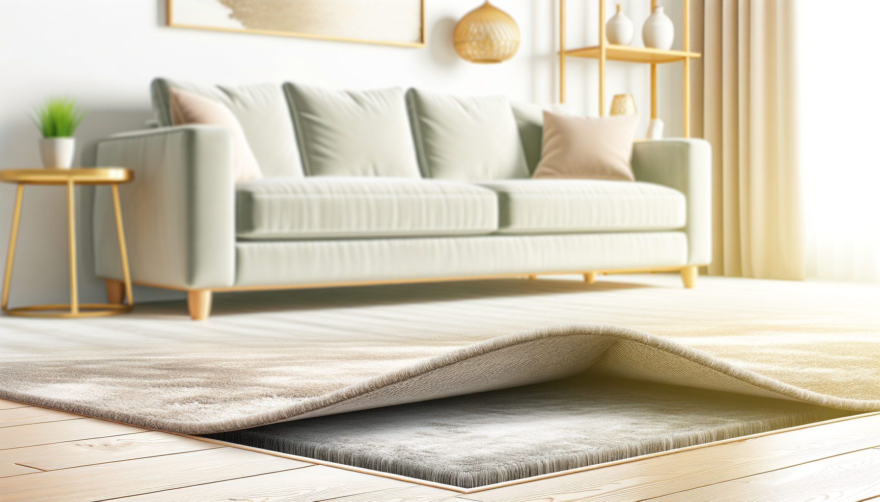 Faut-il mettre le tapis sous les pieds du canapé ?