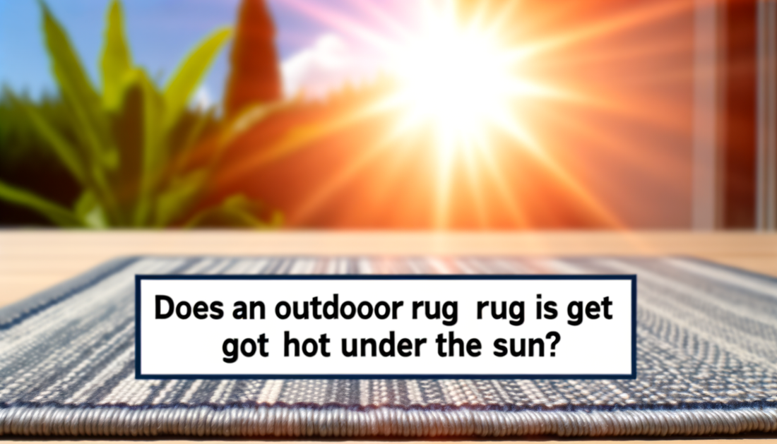 Un tapis d'extérieur est-il brûlant au soleil ?