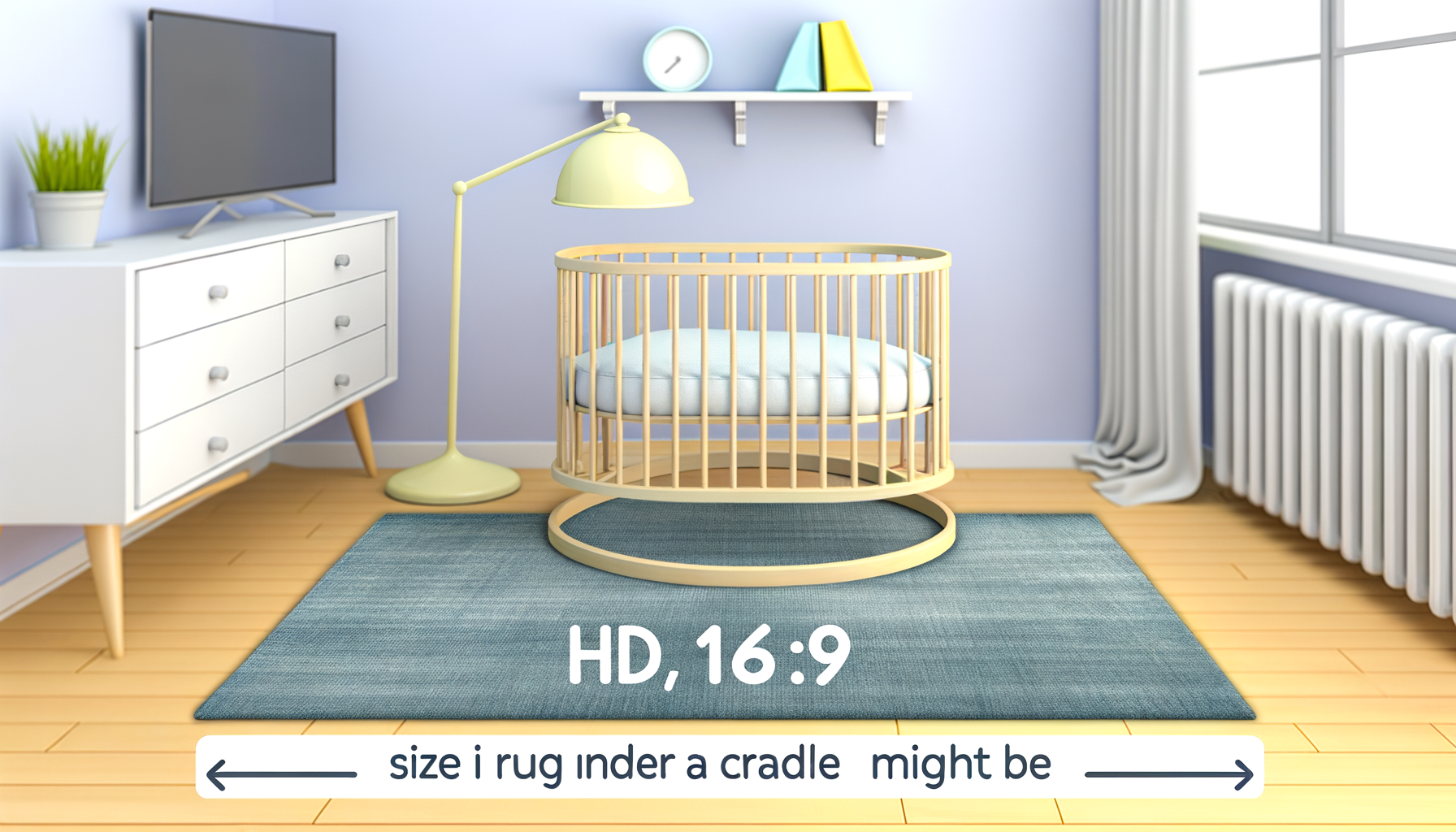 Quelle taille de tapis sous un berceau ?