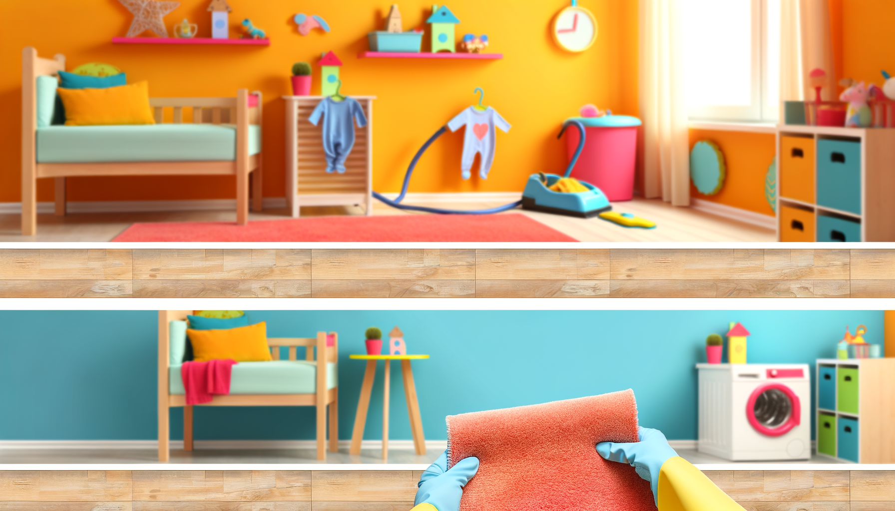 Comment laver un tapis de chambre d'enfant ?