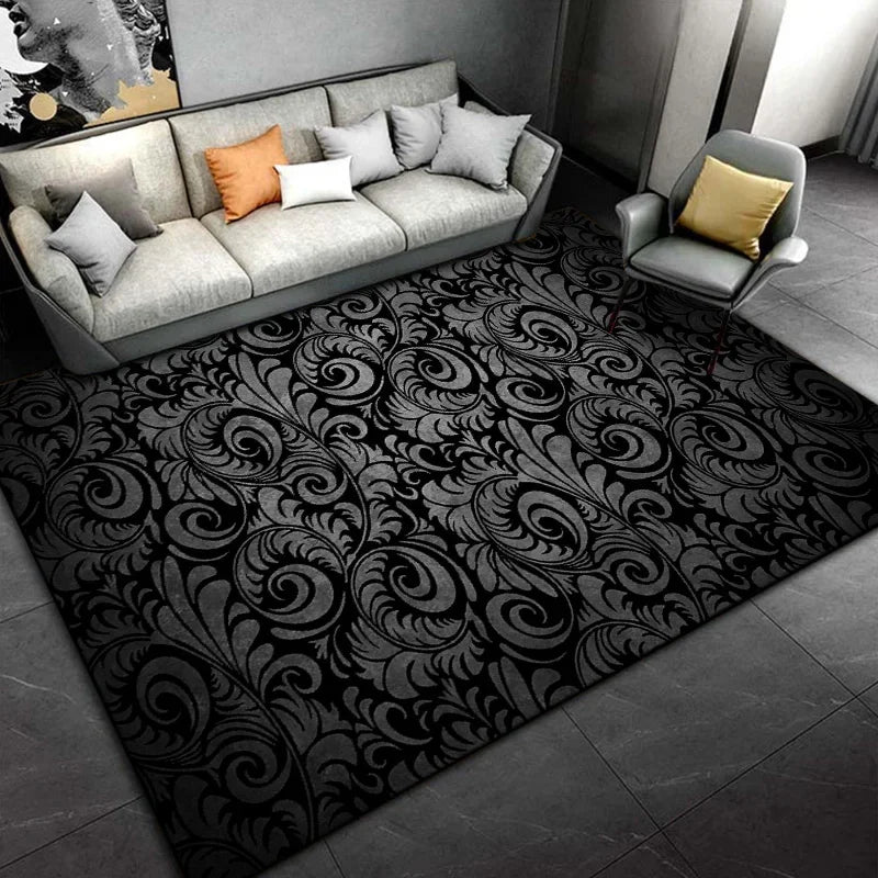Tapis Salon Noir