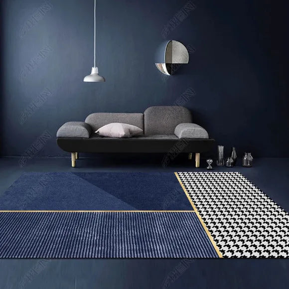 Tapis Salon Bleu
