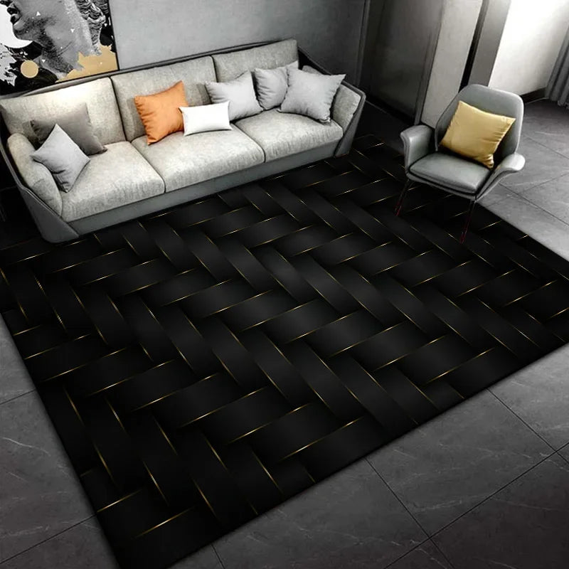 Tapis pour Salon Noir