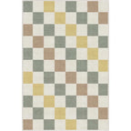 Checkered Living Room Carpet Ins Fashion Simple Macron Color Area Rug American Retro Modern Entrance Mat Non Slip