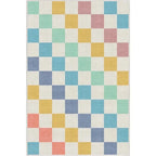 Checkered Living Room Carpet Ins Fashion Simple Macron Color Area Rug American Retro Modern Entrance Mat Non Slip