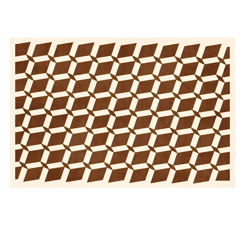 grand tapis de salon damier 60x90cm
