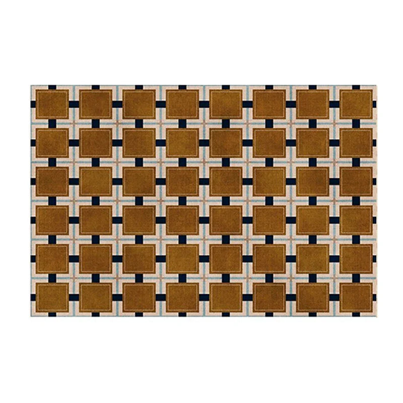 petit tapis damier 50x80cm