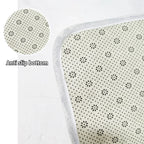 petit tapis rayé bleu