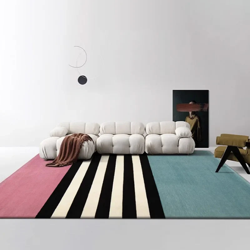 room design tapis rayé