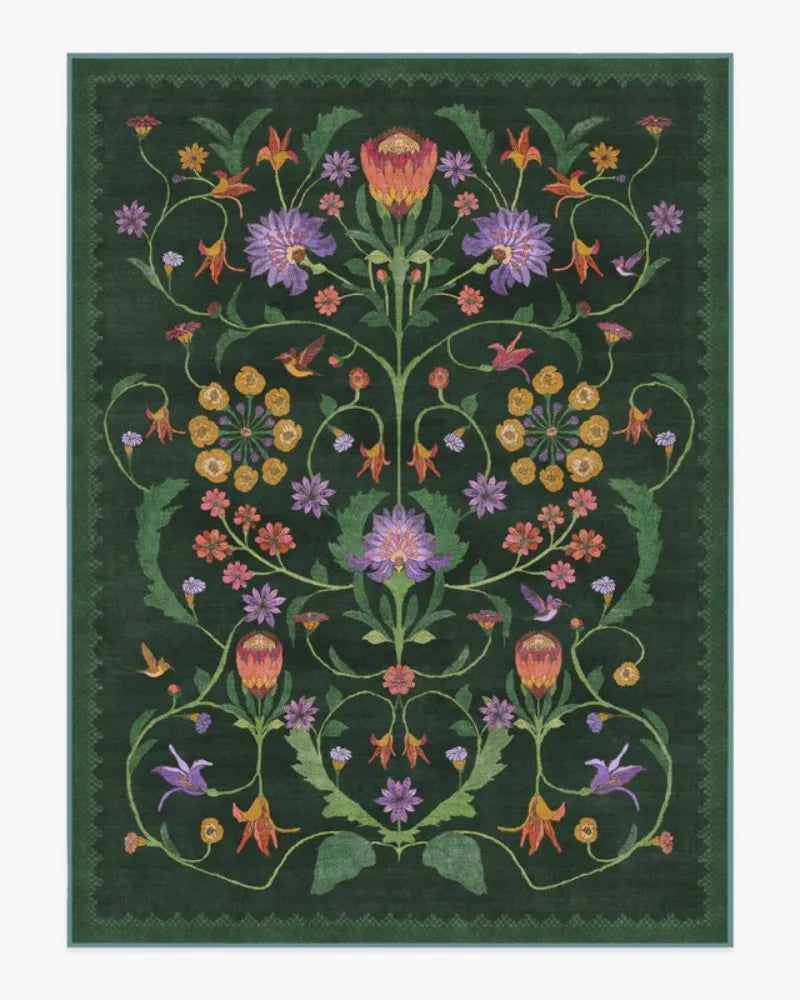 tapis à fleurs 40x60cm