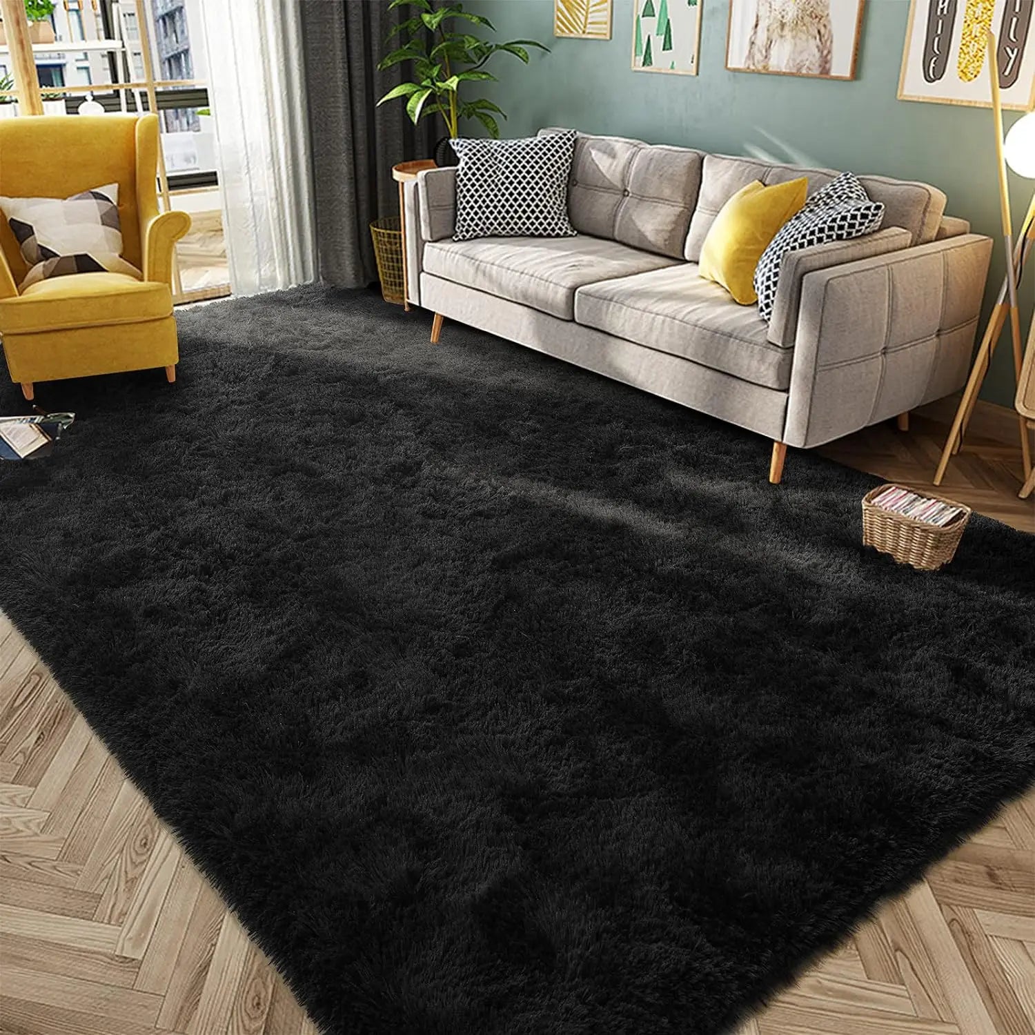 tapis à poils longs 40x60cm