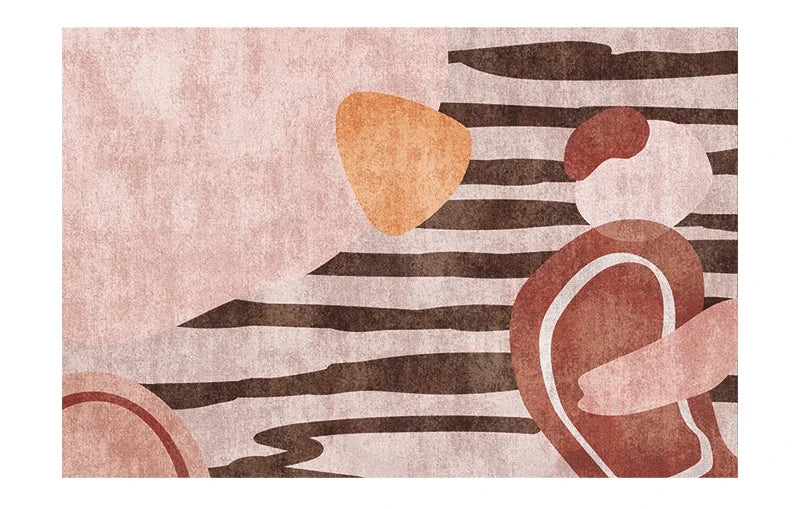tapis abstrait coloré 60x90cm
