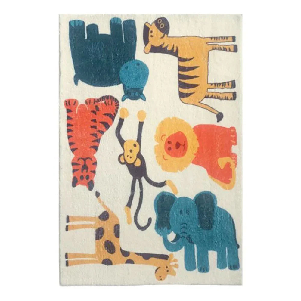 tapis animaux jungle 80x120cm