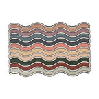 tapis arc en ciel beige 80x120cm
