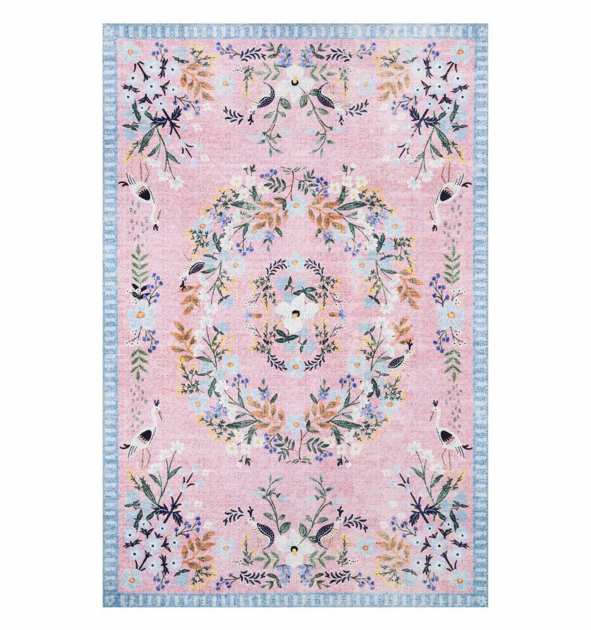 tapis aux fleurs 60x90cm