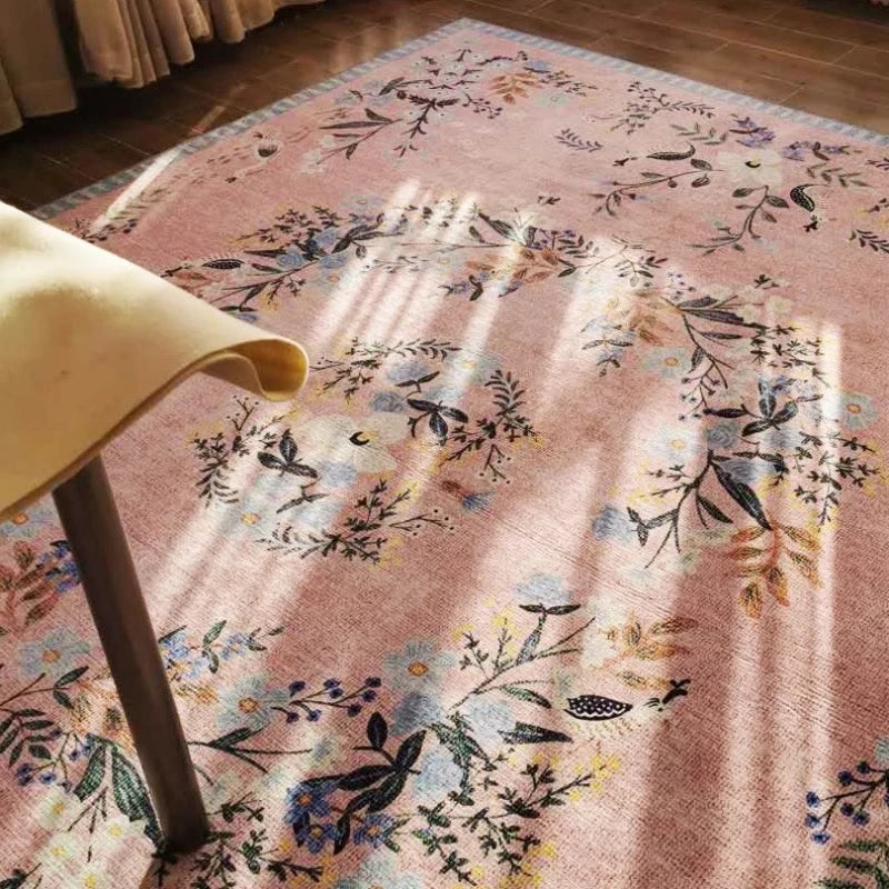 tapis aux fleurs
