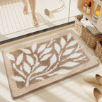 tapis bain beige