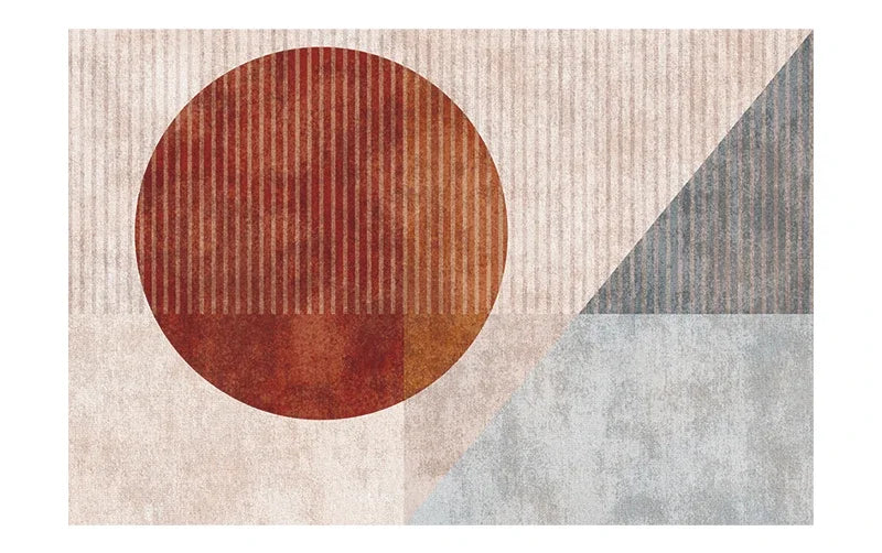 tapis beige abstrait 60x90cm