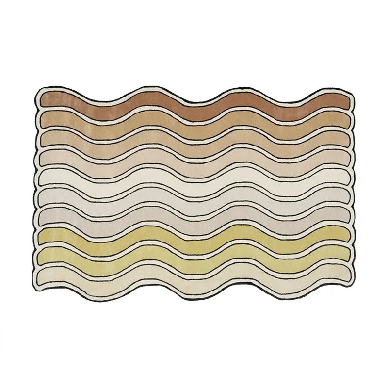 tapis beige arc en ciel 80x120cm