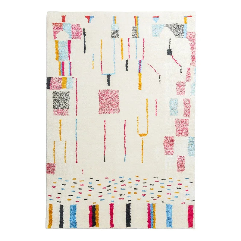 tapis beige ethnique 50x80cm