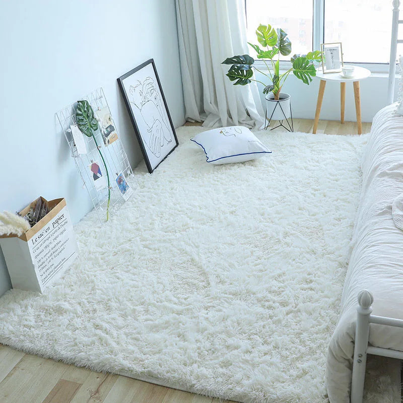 tapis beige shaggy