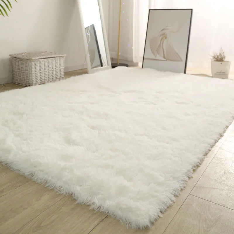 tapis beige shaggy