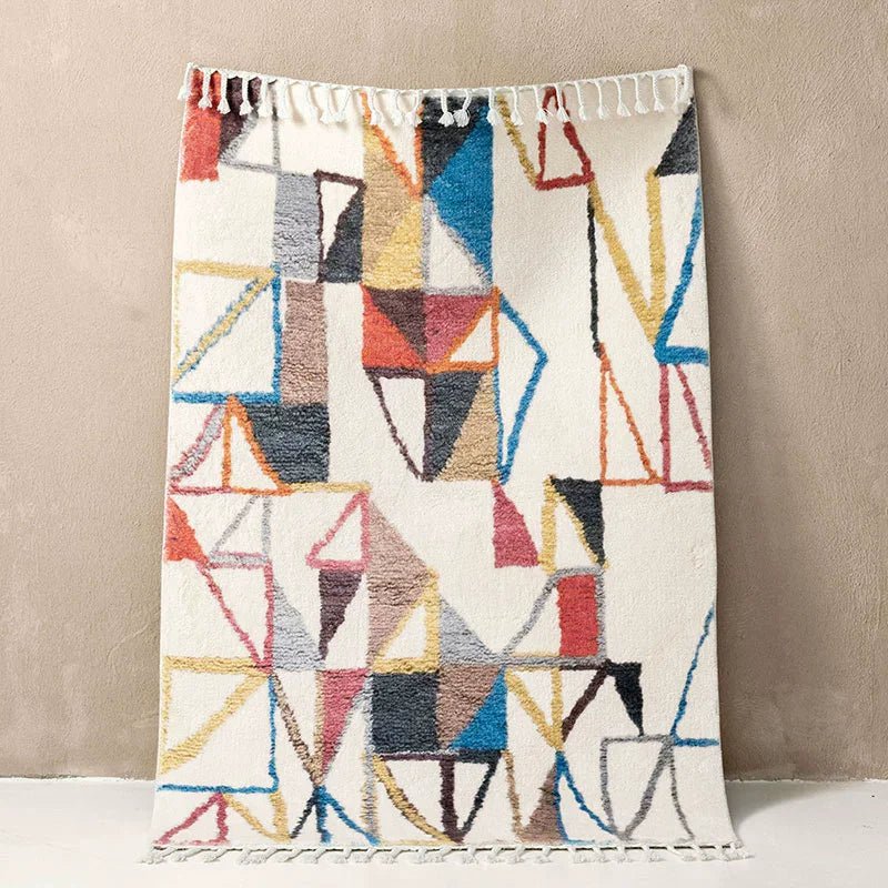 tapis berbère blanc 80x150cm / CHINA