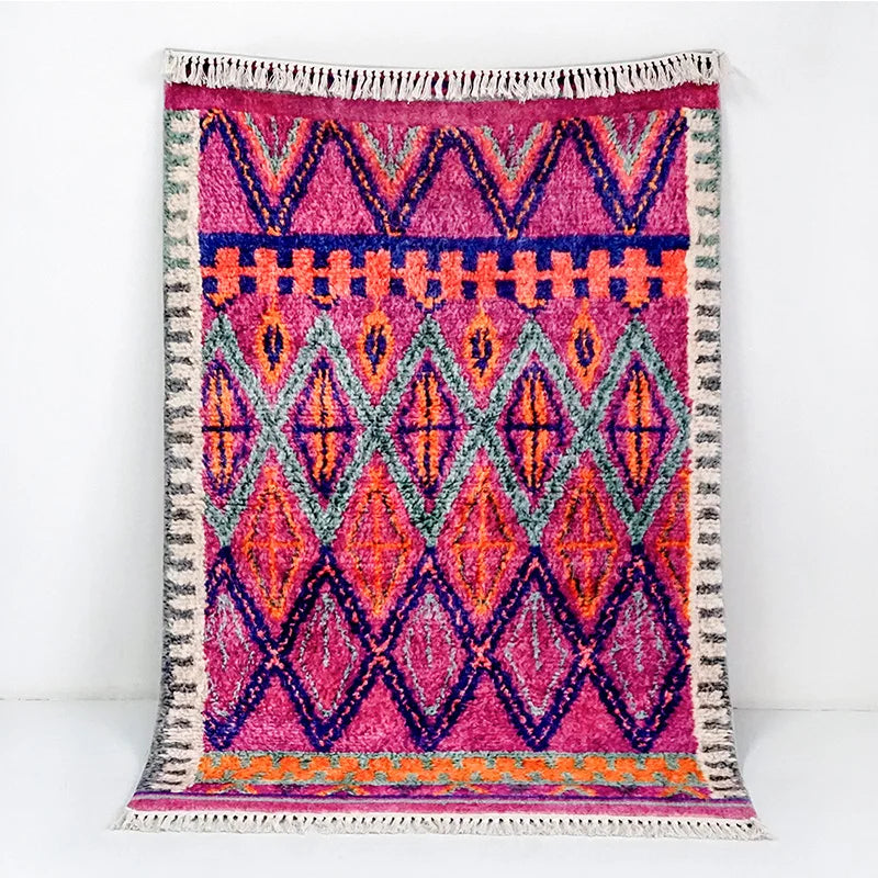 tapis berbère rose 120x180cm