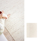 tapis blanc en laine 140x200cm