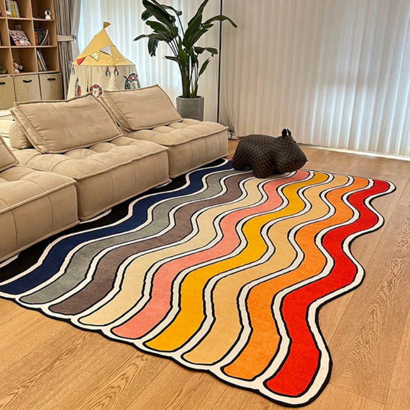 tapis chambre arc en ciel