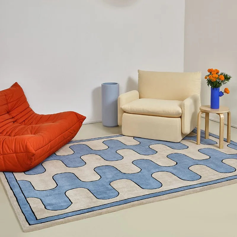 tapis contemporain luxe