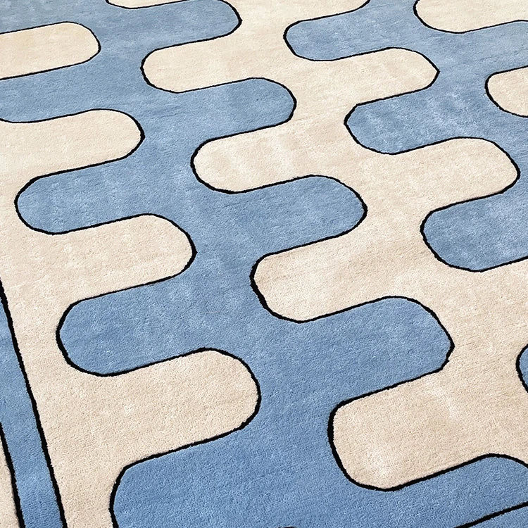 tapis contemporain luxe