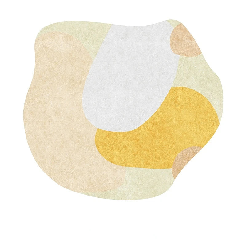 tapis créatif jaune pour chambre bébé 80cm