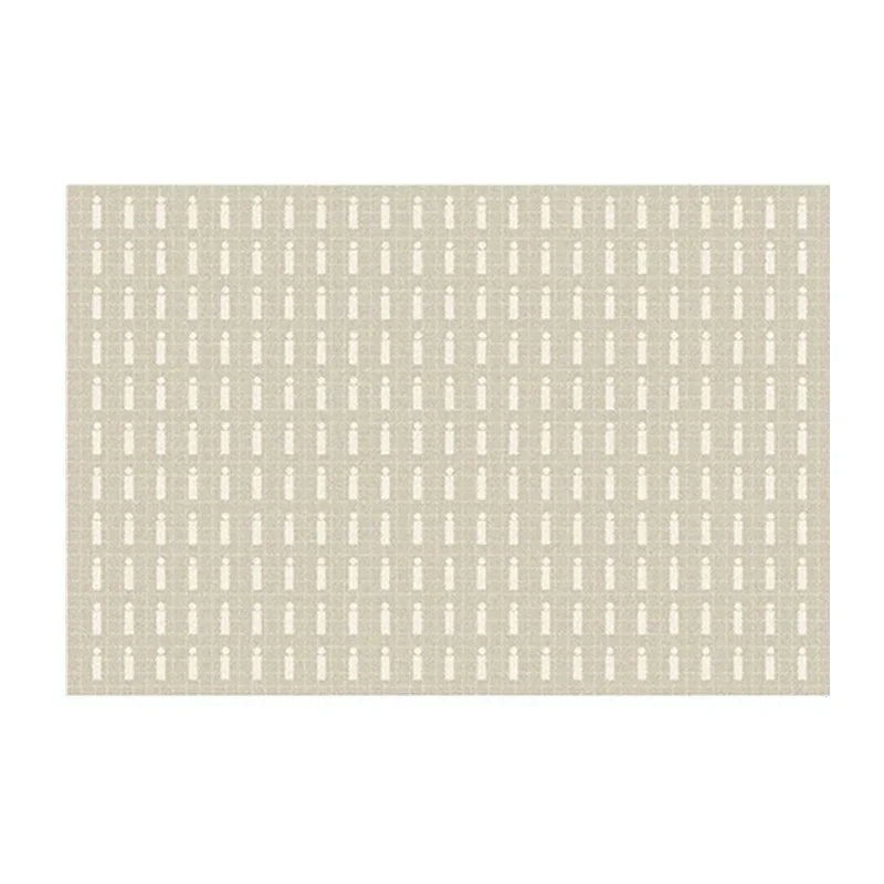 tapis damier beige 50x80cm